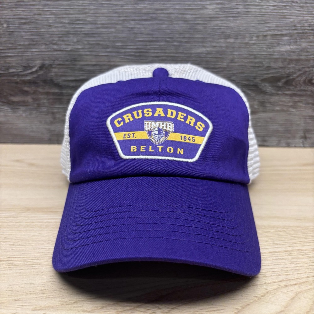 Mary Hardin-Baylor Crusaders Hat Cap Snap Back Mens Purple NCAA Football Mesh